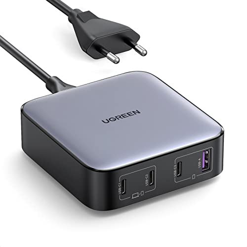 25% DESCUENTO UGREEN Nexode 100W Cargador USB C GAN II Tech, Enchufe de Carga Rápida Doble Type C Retracompatible 65W 45W PPS PD 3.0 Compatible con MacBook, iPad, iPhone 16/15/14, Redmi Note 12, Galaxy S24 S23 S22