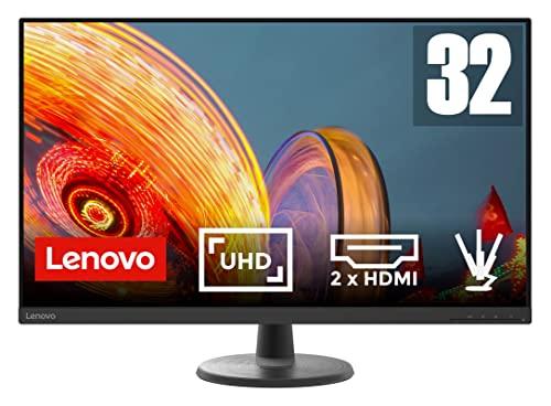 22% DESCUENTO Lenovo D32u 40 Monitor 31.5″ 4K UHD (VA, 60Hz, 4ms, HDMI+DP, Cable HDMI) Ajuste de inclinación Negro