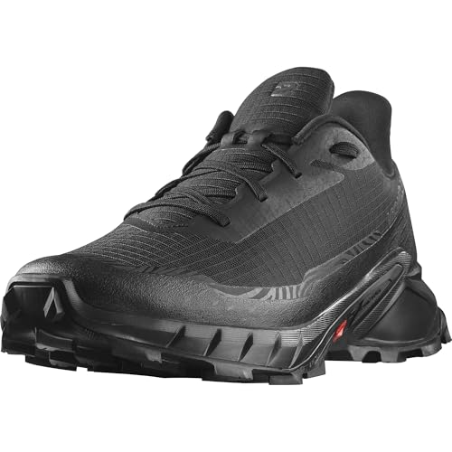 Salomon Alphacross 5 Zapatillas de Trail Running para Hombre, Agarre potente, Comodidad duradera, Rendimiento versátil, Black, 44