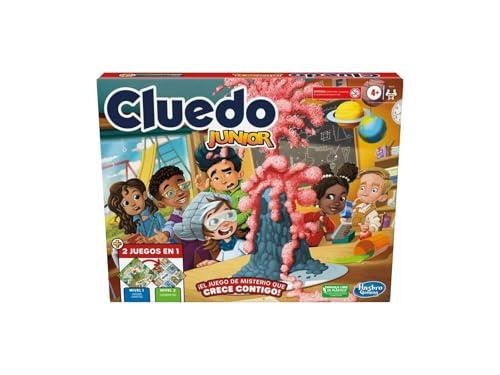 22% DESCUENTO Hasbro Gaming Cluedo Junior Tablero de 2 Caras 2 Juegos en 1 Juego de Detectives para Niños y Niñas de 2 a 6 Jugadores Juego de Mesa Infantil para Jugar en Familia