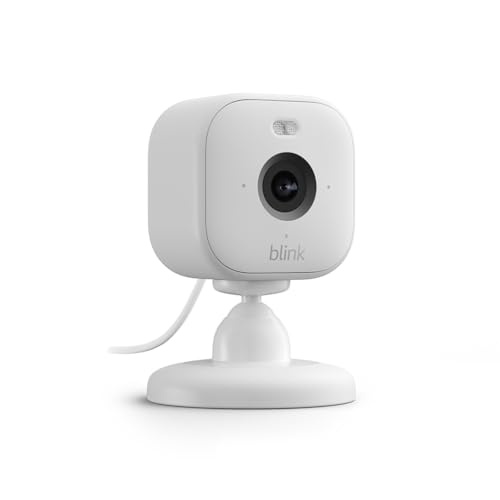 40% DESCUENTO Blink Mini 2 | Cámara de vigilancia interior compacta, HD con enchufe, visión nocturna en color, foco integrado, audio bidireccional, detección de movimiento, compatible con Alexa (blanco)
