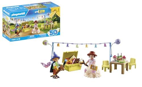 29% DESCUENTO PLAYMOBIL myLife 71451 Fiesta de Disfraces, disfrazándose de ángel, Vaquero, Princesa y más, con Muchos Accesorios, Juguetes para niños a Partir de 4 años