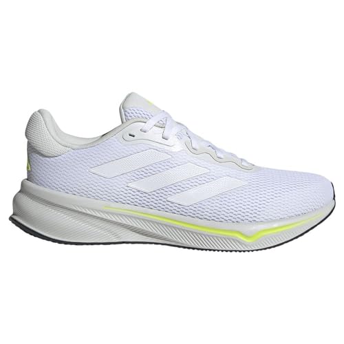 adidas Response Runner Shoes, Zapatillas para Correr Hombre, Cloud White/Cloud White/Lucid Lemon, 44 EU