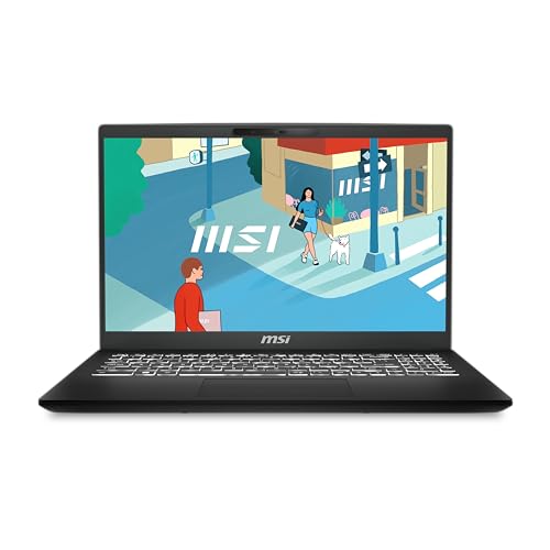 MSI Modern 15 H C13M 082XES Ordenador Portátil 15.6″ FHD (Intel Core i7 13620H, 32GB RAM, 512GB SSD, Iris Xe Graphics, Sin Sistema Operativo) Classic Black, Teclado QWERTY Español