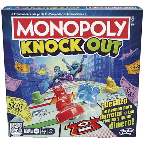 68% DESCUENTO Monopoly Knockout   Juego de Mesa Familiar para Fiestas y Toda la Familia, Juego de Estrategia, Niños y Niñas de 8 Años o Más, Juguete Infantil de 2 a 8 Jugadores