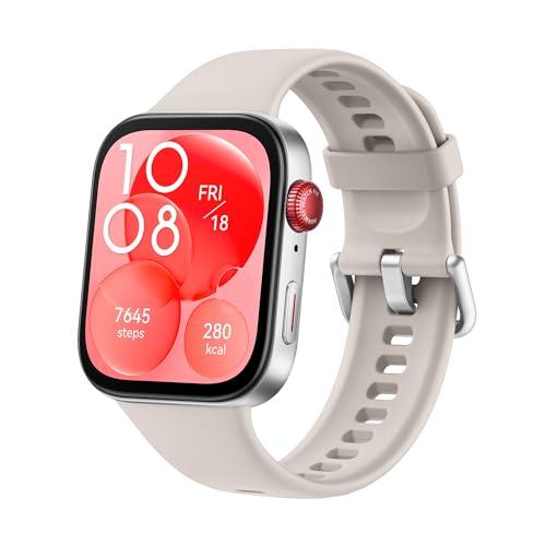 51% DESCUENTO Huawei Watch FIT 3, Pantalla AMOLED de 1.82 Pulgadas, Diseño Ultrafino, Llamadas por Bluetooth, hasta 10 días de batería, Compatible con Android & iOS, Blanco