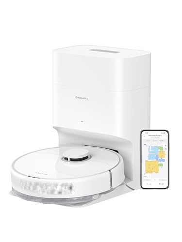 38% DESCUENTO DREAME D10 Plus Gen 2 Robot Aspirador y Fregasuelos, 6000Pa Robot Aspirador con Base Autovaciado, LiDAR Navegación, Capacidad de superar obstáculos de 20MM, Mapa Multicapa, 5200 mAh Batería, Blanco