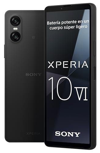 28% DESCUENTO Sony Xperia 10 Vi, 6.1″ 21:9 OLED, Tres distáncias focales ópticas, 3.5 mm Audio Jack, Android 14, SIM Libre, 8GB RAM, 128GB Almacenamiento, Protección IP65/68, Dual SIM híbrida, Negro