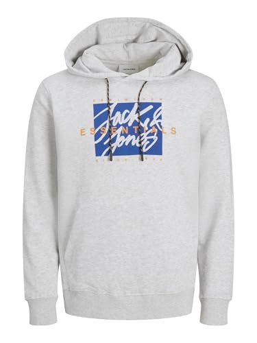 65% DESCUENTO JACK & JONES Sweat Hood Jjcolton Sudadera con Capucha, Color Blanco, L para Hombre