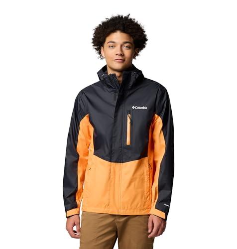 46% DESCUENTO Columbia Pouring Adventure 3 Jacket, Chaqueta impermeable para la lluvia Hombre, Negro/Koi, XL