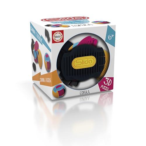 Educa El Rompecabezas 3D más Ingenioso, atrévete con el Reto y Encuentra la combinación exacta. Consigue Montar una fantástica Esfera de 4 Colores, Incluye peana | Slida Gumball Colours (20054)