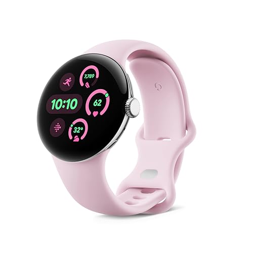 40% DESCUENTO Google Pixel Watch 3 (41 mm) Caja en Color Plata Pulida Correa en Color Rosa Cuarzo Wi Fi