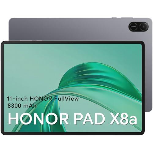 HONOR Pad X8a Tablet 11 Pulgadas Android 14+Bluetooth, WiFi, 4GB de RAM, 128GB de ROM Tableta con 4 Altavoces, 90HZ Eye Protection Pantalla, 8300mAh batería,Space Gray