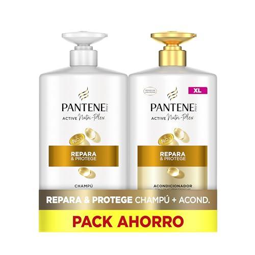 Pantene Pro V Repara Y Protege Champú 1L, Acondicionador 800ml Con Dispensador, Pelo Seco Y Dañado. Limpia Y Protege Los Enlaces Capilares
