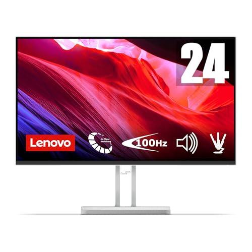 48% DESCUENTO Lenovo L24i 4B Monitor 23.8″ (IPS, 1920 x 1080 px, 16:9, 100 Hz, Tiempo de Respuesta 4ms, HDMI, VGA, Montaje VESA 100 mm, Soporte de Inclinación) Color Gris Nube, Versión Actual