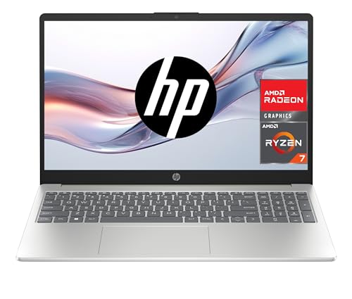 26% DESCUENTO HP 15 fc0148ns Ordenador portátil de 15.6″ FHD (AMD Ryzen 7 7730U, 16 GB RAM, 512GB SSD, AMD Radeon Graphics, Sin Sistema operativo) Plata Teclado QWERTY Español