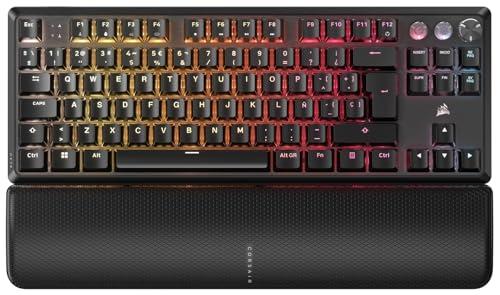 26% DESCUENTO CORSAIR K70 PRO TKL RGB Teclado para Juegos con Cable Magnético Mecánico – Interruptores Ajustables MGX Hyperdrive Pre Lubricados, SOCD y Disparo Rápido Simultáneos, 8.000 Hz, QWERTY – Negro