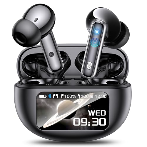 EUQQ Audífonos Traductores AI: Auriculares Inalámbricos con Pantalla Táctil, Traducción en 144 Idiomas y Acentos, Aplicación para iOS y Android, Viajes, Negocios, Trabajo y Estudios