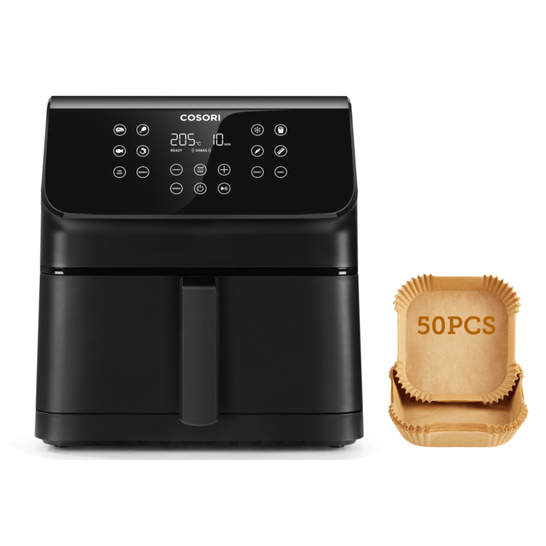 Freidora de aire COSORI Premium II con capacidad 6,2 L y 12 programas + Pack 50 papeles | Miravia