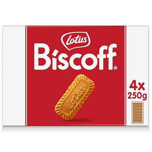 Lotus Biscoff | Galleta Caramelizada | Ingredientes de Origen Natural | Vegano | Sin Colorantes ni Aromas Añadidos | 4 x 250g | 1 kg