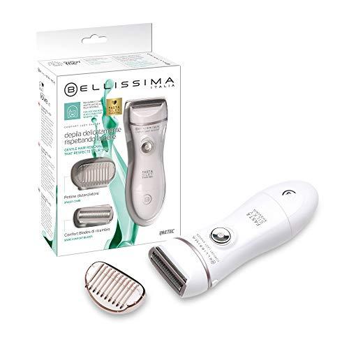 Imetec Bellissima Comfort Lady Maquinilla de afeitar eléctrica para mujer, Wet&Dry, cuchillas redondeadas y oscilantes
