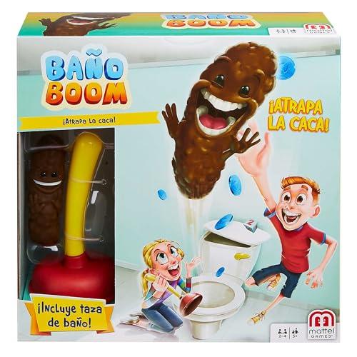 39% DESCUENTO Mattel Games Baño Boom, ¡Atrapa la Caca!, juego de mesa infantil (Mattel FWW30)