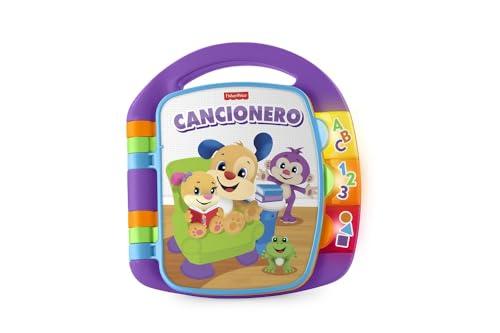 28% DESCUENTO Fisher Price Ríe y Aprende Libro Interactivo de Aprendizaje Cancionero, Juguete con Luces y Sonidos para bebé +6 Meses, versión español (FRC69)