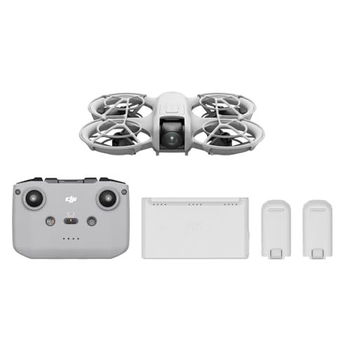 23% DESCUENTO DJI Pack Neo Vuela Más, dron mini con cámara 4K UHD para adultos, 135 g dron que vuela siguiéndote,despega desde la mano,seguimiento de objetivos,QuickShots, vídeo estabilizado, con RC N3 y 3 baterías