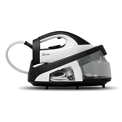 71% DESCUENTO Polti Vaporella Simply VS20.20, Plancha Generadora de Vapor, Depósito de Vapor Extraíble 1,5 L, Presión Bomba 6,5 Bar, Potencia 2200 W, Función ECO, Blanco y Negro