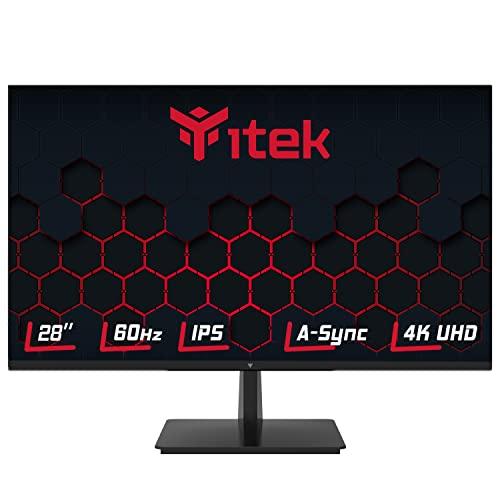 DESCUENTAZO 47% DESCUENTO Itek Monitor GGF 28″ Flat, 4K UHD 3840×2160, IPS, 60 Hz, 16:9, 4 ms OD, HDMI, DP, Type C, USB, HDR, Adaptive Sync, Altavoz