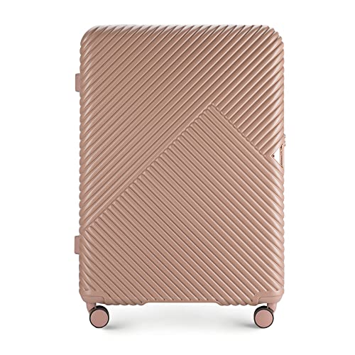 62% DESCUENTO WITTCHEN Maleta Grande Trolley Grande Maleta rígida de policarbonato 4 Ruedas Dobles giratorias Cerradura de combinación TSA Asa telescópica GL Style Rosa empolvado