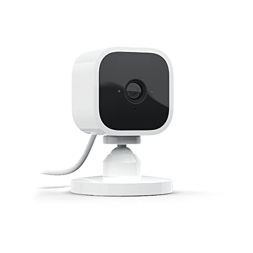 27% DESCUENTO Blink Mini | Cámara de seguridad inteligente compacta, interior, cableada, vídeo HD 1080p, detección de movimiento, audio bidireccional, fácil de configurar, compatible con Alexa | 1 cámara (blanco)