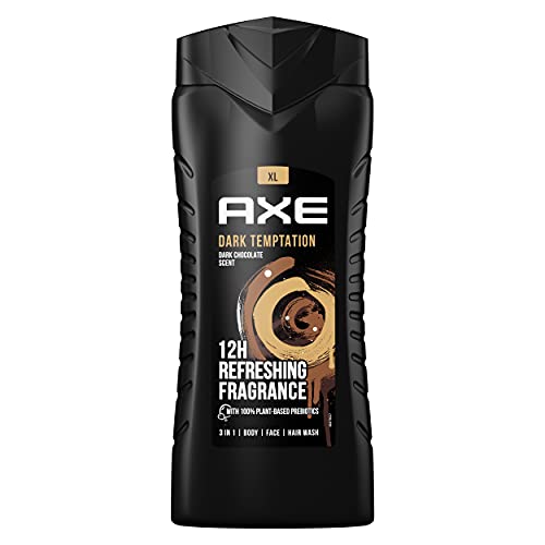 Axe Gel de Ducha para Hombre Dark Temptation 400ml, El embalaje puede variar