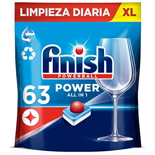 56% DESCUENTO Finish Powerball Power All in 1 Pastillas para el lavavajillas Regular 63 pastillas