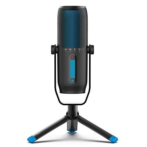 20% DESCUENTO JLab Talk Pro Microfono Pc Plug and Play, Resolución de Calidad Profesional Microfono USB con 4 Modos de Patrón Direccional 2 Microfono Condensador, para Streaming, Pc Gaming, Grabación