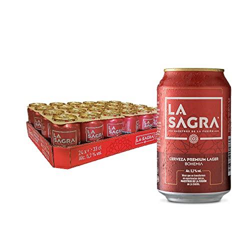 20% DESCUENTO La Sagra Cerveza Lager estilo Pilsner Alc. 5,2% Vol. Caja de 24 latas de 330 ml Total: 7920 ml