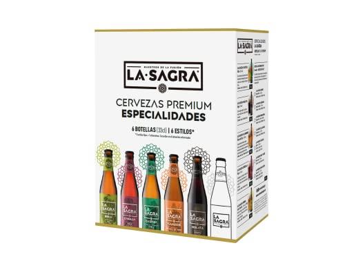 La Sagra Pack Degustación 6 Estilos, Caja de 6 botellas de 330 ml Total: 1980 ml