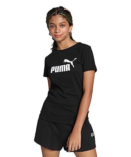50% DESCUENTO PUMA ESS Logo tee G Camiseta, Niñas, Negro, 176