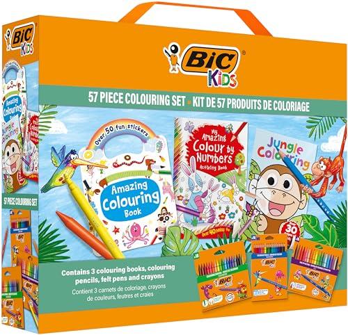 41% DESCUENTO BIC Kids Set de Coloreado: Regala Creatividad Sin Límites, incluye 57 piezas para colorear, colores vibrantes y 3 divertidos libros de coloreado para despertar el lado artístico de los niños y niñas