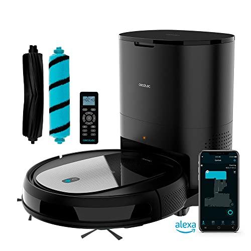 DESCUENTAZO 57% DESCUENTO Cecotec Robot Aspirador y Fregasuelos con Base de Autovaciado Conga 2290 Ultra Home. 4 en 1, 2100 Pa, App con Mapa, Limpieza Ordenada, Cepillo de Mascotas, Alexa & Google Assistant