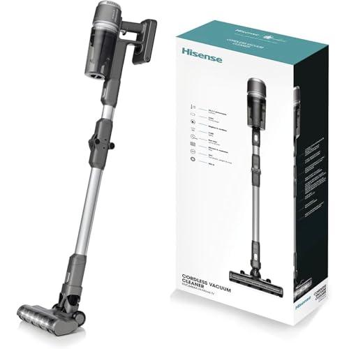 DESCUENTAZO 58% DESCUENTO Hisense HVC6464A Aspirador Escoba sin cable, 25.2V, autonomía hasta 60 minutos , indicador LED de carga, accesorios para aspirar y fregar suelos con cepillo mopa