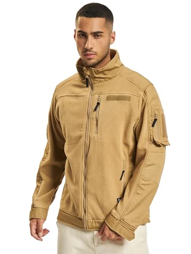 Brandit Fleece Ripstop Jacket, color: camel, size: L