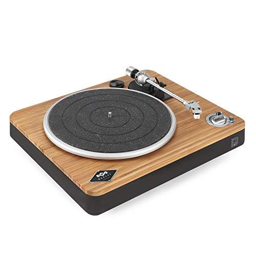 House of Marley Stir It Up Wireless Tocadiscos de Vinilo Bluetooth Reproductor de Vinilos de 2 Velocidades Producido Sosteniblemente, Tocadiscos Bluetooth con Cápsula de Audio Technica, Bambú