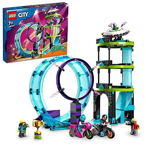 53% DESCUENTO LEGO 60361 City Stuntz Desafío Acrobático: Rizo Extremo, 1 o 2 Jugadores, 2 Motos de Juguete con Retro Fricción, Regalo de Cumpleaños, Set de 2023