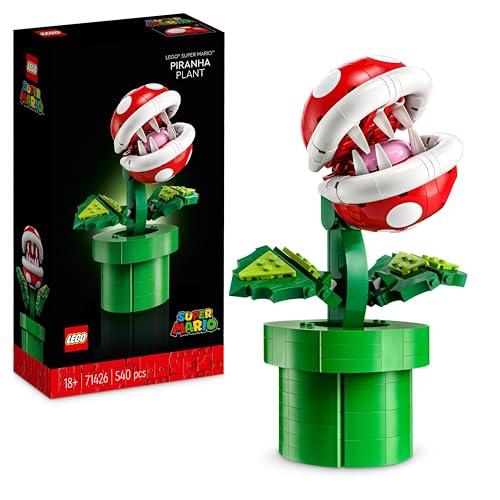 27% DESCUENTO LEGO Super Mario Planta Piraña, Figura de Personaje Articulada con Tubería y 2 Monedas, Maqueta para Construir para Adultos, Decoración de Habitación, Regalo para Hombres, Mujeres y Adolescentes 71426