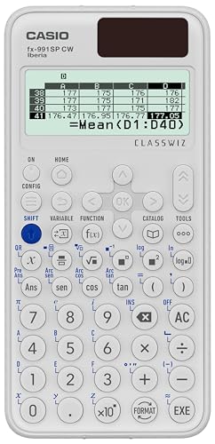 DESCUENTAZO 57% DESCUENTO Casio FX 991SP CW Calculadora Científica, Recomendada para el Curriculum Español y Portugués, 5 Idiomas, más de 560 Funciones, Solar, Color Blanco