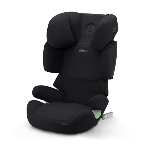 CBX by CYBEX Silla de coche infantil Solution X i Fix, Para coches con y sin ISOFIX, De 3 a 12 años aprox. (100 150 cm), De 15 a 50 kg aprox., Negro (Pure Black)