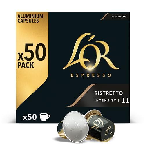 L’OR Espresso Cápsulas de Café Ristretto | Intensidad 11 | 50 Cápsulas Compatibles Nespresso (R)* Amazon Exclusive