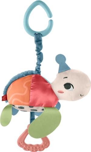 58% DESCUENTO Fisher Price Planet Friends Tortuga rebotes y tintineo Juguete para cochecito de bebé recién nacido con mordedor, Fabricado con un 80% de plástico reciclado y embalaje certificado FSC, (Mattel HKD62)
