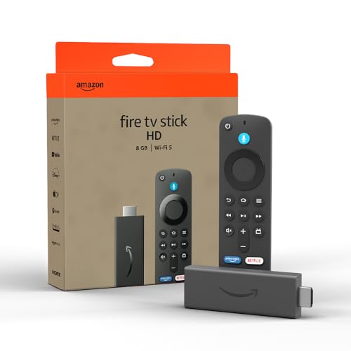 22% DESCUENTO Amazon Fire TV Stick HD (Última generación), con TV en directo gratuita, mando por voz Alexa, controles de Hogar digital y reproducción en streaming HD